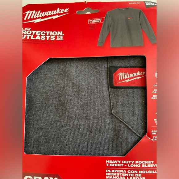NIB Milwaukee mens long sleeve moisture-wicking top - Picture 3 of 7